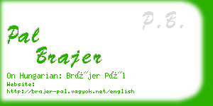 pal brajer business card